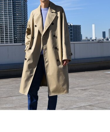 【WEB限定】SHIPS: 耐久撥水 コットン トレンチコート