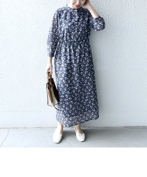 SHIPS any:  SPRINTEX フラワー ドット ワンピース