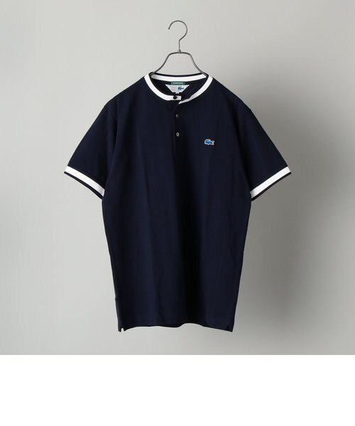 SHIPS別注】LACOSTE: カノコ ヘンリーネック ラインリブ Tシャツ