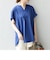 SHIPS any: USAコットン スキッパーTEE