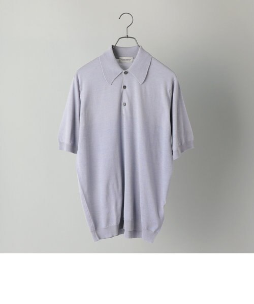 JOHN SMEDLEY：ISIS ANGLO INDIAN GAUZE ニット ポロシャツ