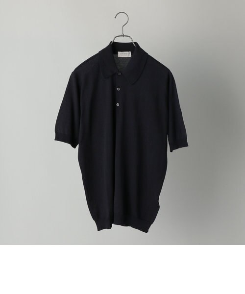 JOHN SMEDLEY：ISIS ANGLO INDIAN GAUZE ニット ポロシャツ