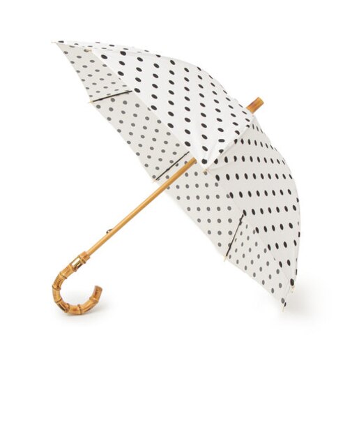Traditional Weatherwear:バンブーハンドル ドットアンブレラ