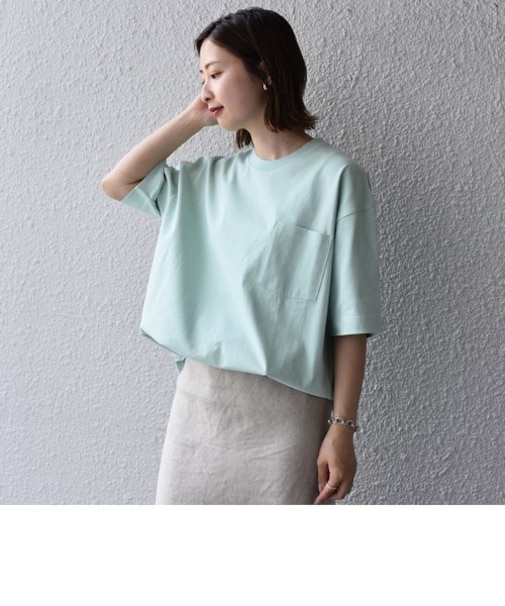 【WEB限定】SHIPS: 〈汗染み防止加工〉 ビッグシルエット ヘビーウェイト Tシャツ