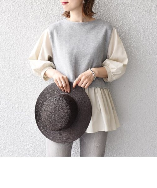 〈手洗い可能〉コンビ2WAYブラウス◇