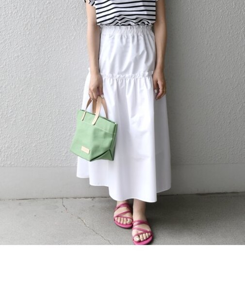 SHIPS any: オーガニック RENU ギャザー スカート〈抗菌防臭〉