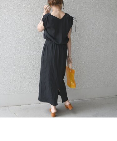 SHIPS any:ショルダーリボンワンピース