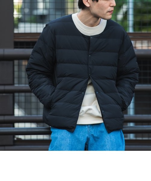 【SHIPS any別注】TAION: リバーシブル ステッチレス ダウン ジャケット◇