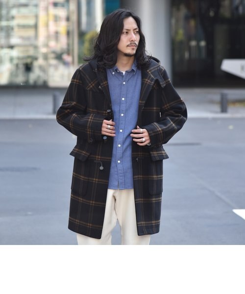 SHIPS: スーパー140'S メリノウール メルトン ダッフルコート 21FW