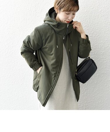 SHIPS any: ユーティリティー ZIPポケット 中綿マウンテンパーカー 24FW◇