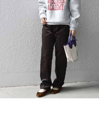 SHIPS any:〈ウォッシャブル〉コーデュロイ ハイライズ ストレート パンツ