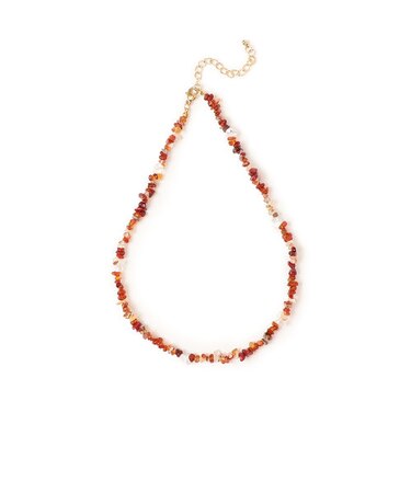 クラッシュドストーンネックレス