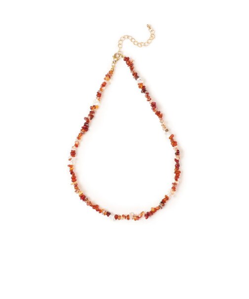 クラッシュドストーンネックレス