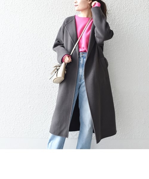 SUPER120 ノーカラーリバーコート◇｜シップスの通販｜&mall（アンド