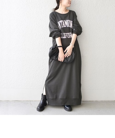 【SHIPS別注】RUSSELL ATHLETIC:カレッジロゴワンピース◇