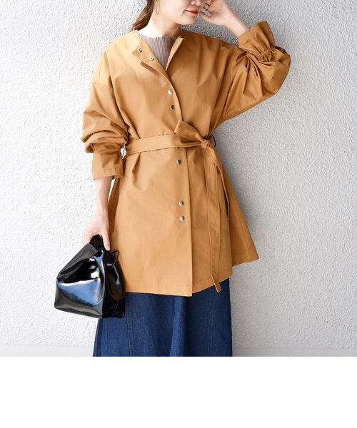 ☆未使用☆ シップス 定価22,990円 〈手洗い可能〉 ツイルベルテッドコート 手洗い可能〉ツイルベルテッドコート◇｜シップスの通販｜&mall