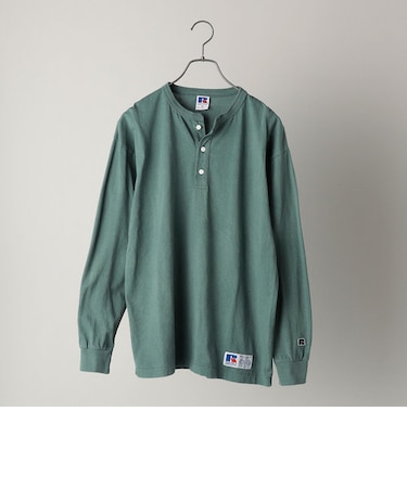 WEB限定/SHIPS別注】RUSSELL ATHLETIC: ヘンリーネック ロングスリーブ 