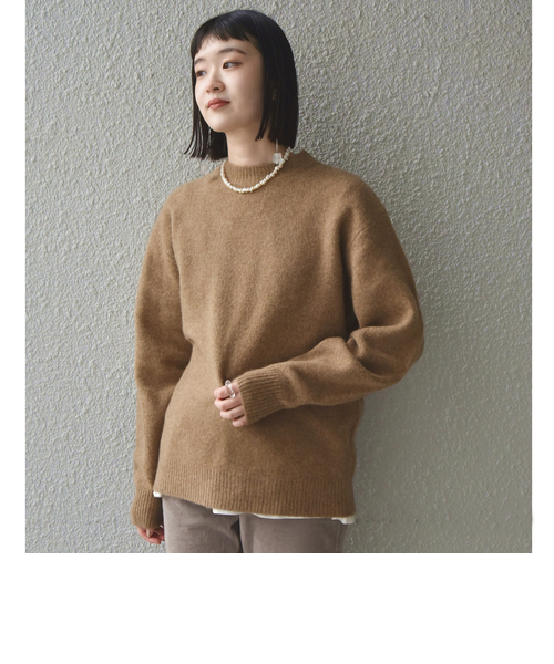 新品未使用　YAK クルーネックプルオーバー セール】YAKクルーネックプルオーバー（ニット/セーター）｜NOBLE