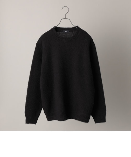 【WEB限定】SHIPS: 〈シェットランドタイプ〉 ウール シャギードッグ ニット (セーター)