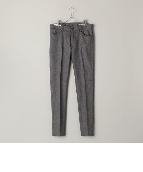 PT TORINO DENIM: ストレッチ ウールフランネル 5ポケットパンツ PT TORINO DENIM: ストレッチ ウールフランネル 5ポケットパンツ