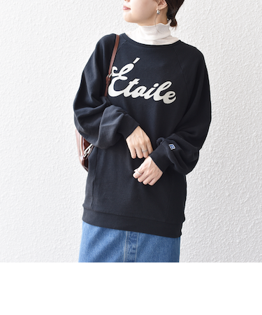 *【SHIPS別注】RUSSELL ATHLETIC:ロゴスウェット2◇