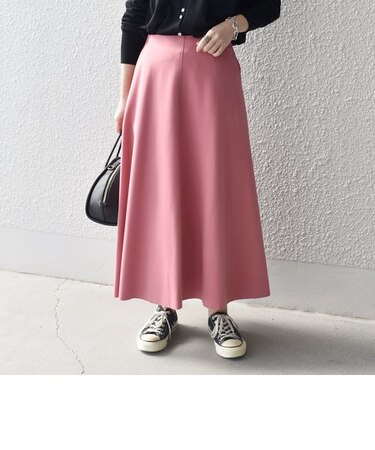 *〈手洗い可能〉ストレッチポンチサーキュラースカート◇