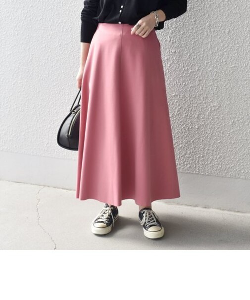 *〈手洗い可能〉ストレッチポンチサーキュラースカート◇