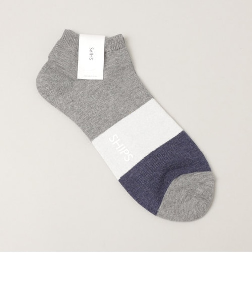 SHIPS: 3トーン アンクルソックス
