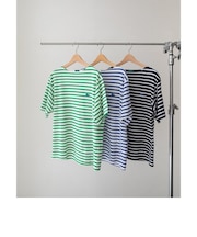 【SHIPS別注】LACOSTE: カノコ バスク ボーダー Tシャツ
