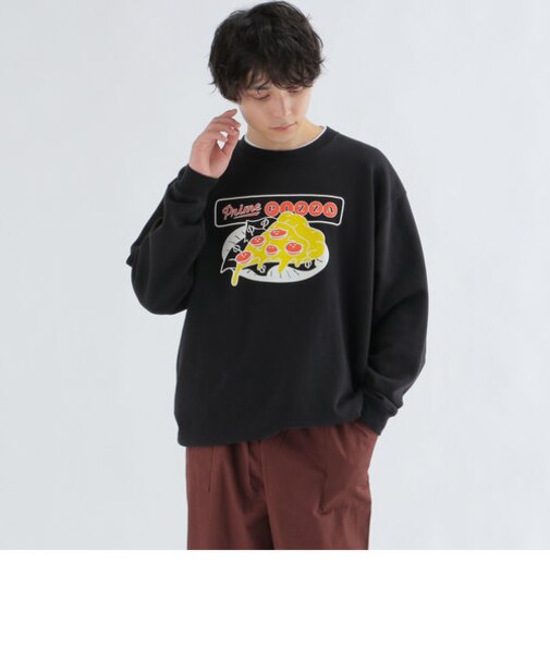 【SHIPS any別注】LA FAST FOOD: フードプリント スウェット◇