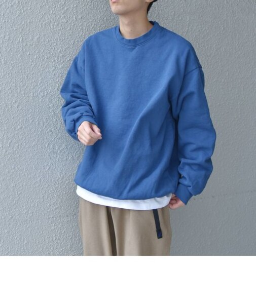 【SHIPS any別注】LOS ANGELES APPAREL: ヘビーウェイト クルーネック スウェット◇