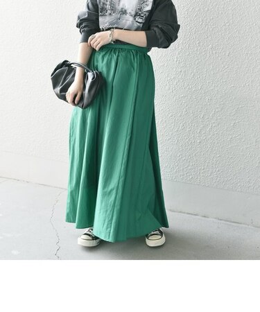 *〈撥水加工/手洗い可能〉タフタワッシャースカート◇