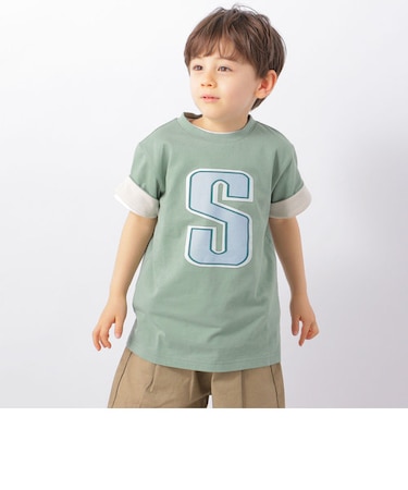 SHIPS any: S ロゴ 半袖 Tシャツ <KIDS>◇