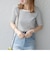 SHIPS any:〈ウォッシャブル〉テレコ ハーフ スリーブ TEE