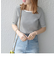 SHIPS any:〈ウォッシャブル〉テレコ ハーフ スリーブ TEE
