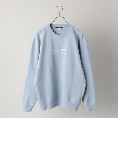*SHIPS: 刺繍 SHIPS ロゴ ユニセックス クルーネック スウェット