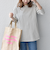 SHIPS any:〈吸水速乾〉ラウンドヘム ロングスリーブ ワイド TEE