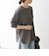 SHIPS any:〈吸水速乾〉ラウンドヘム ロングスリーブ ワイド TEE