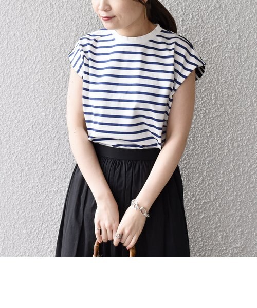 ALBINI オーガニックコットンボーダープルオーバー◇｜シップス