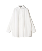 SHIPS Primary Navy Label:〈手洗い可能〉ALBINIコットンビッグワイズシャツ