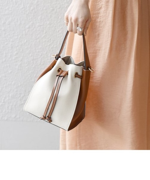 SHIPS any: キャンバス 2WAY ドローストリング ワンハンドル バッグ