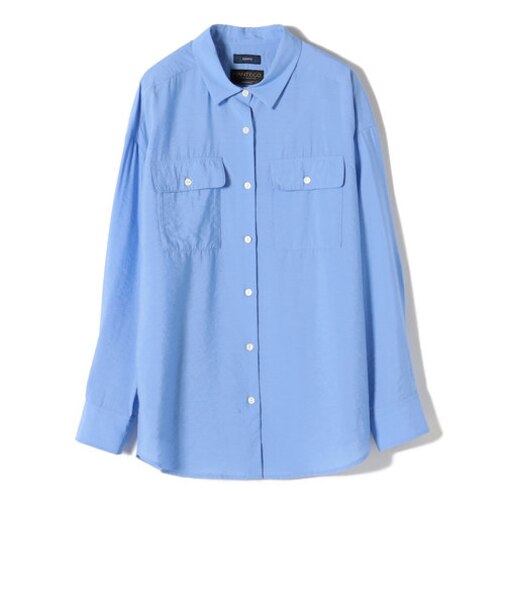 〈手洗い可能〉MANTECOダブルポケットシャツ