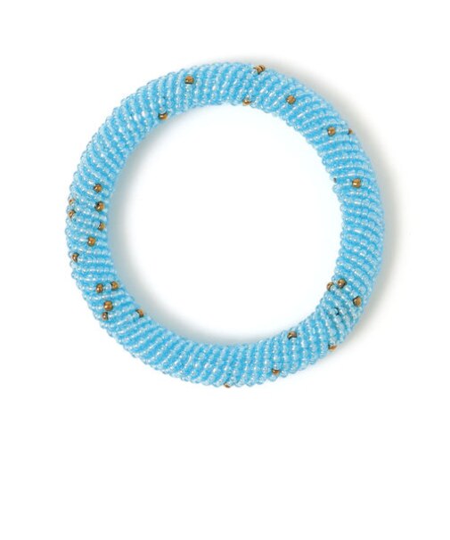 アフリカンビーズイレギュラードットブレスレット