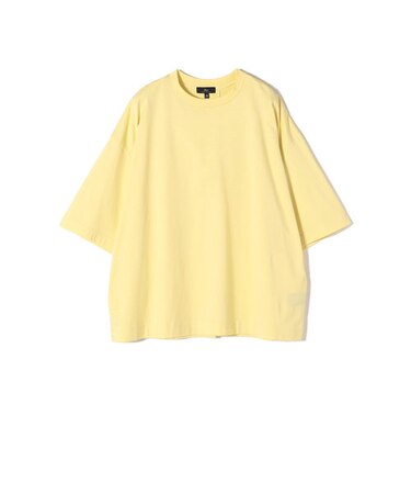 SHIPS Primary Navy Label:コットンショートスリーブプルオーバー