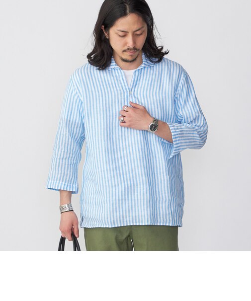 SHIPS: Herdmans リネン リラックス 7スリーブ カプリシャツ