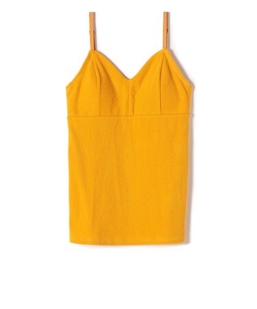 カップ付き サテンストラップ キャミソール