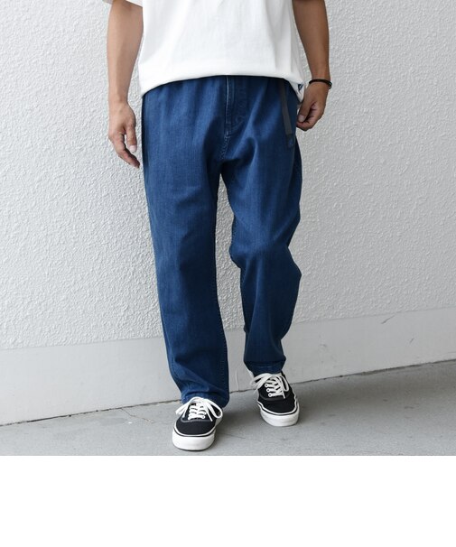 【SHIPS any別注】GRAMiCCi: オーガニックコットン ルーズテーパード ストレッチ デニム パンツ◆
