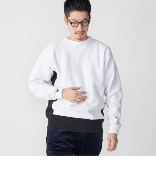 【SHIPS別注】Champion: リバースウィーブ(R) 2トーン スウェット