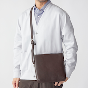 SHIPS: スマート レザー ショルダーバッグ