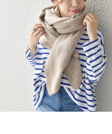 【WEB限定】SHIPS any:〈手洗い可能〉フラッフィー ニュアンス カラー ストール